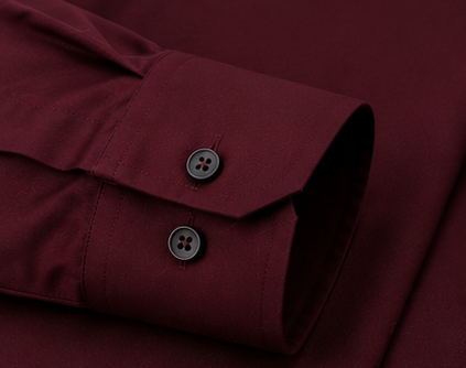 SIYARAM'S Men's Premium Burgundy Cotton Shirt | Luxury Full Sleeve Formal & Smart Casual Shirt