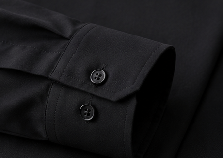 SIYARAM'S Premium Black Cotton Shirt for Men | Classic Full Sleeve Formal & Smart Casual Shirt