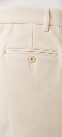 VALIANT Men's Premium Cream Formal Pant | Tailored Fit
