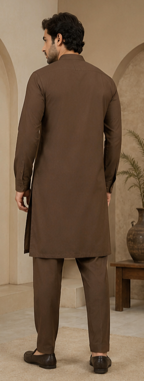 GEE CEE Coffee Brown Kurta Pyjama Set