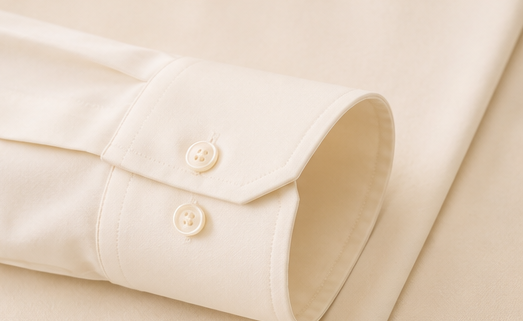 ROVIRO Premium Cream Cotton Shirt for Men | Elegant Full Sleeve Formal & Smart Casual Shirt
