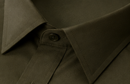 RUKMAN Men's Premium Olive Green Cotton Shirt | Full Sleeve Smart Casual & Formal Shirt