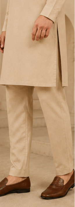 GEE CEE Sand Beige Kurta Pyjama Set
