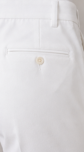 VALIANT Men's Premium White Formal Pant | Tailored Fit